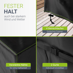 Abdeckplane CoverSafe Pro 120x90x75 cm - wasserdicht, UV-Schutz