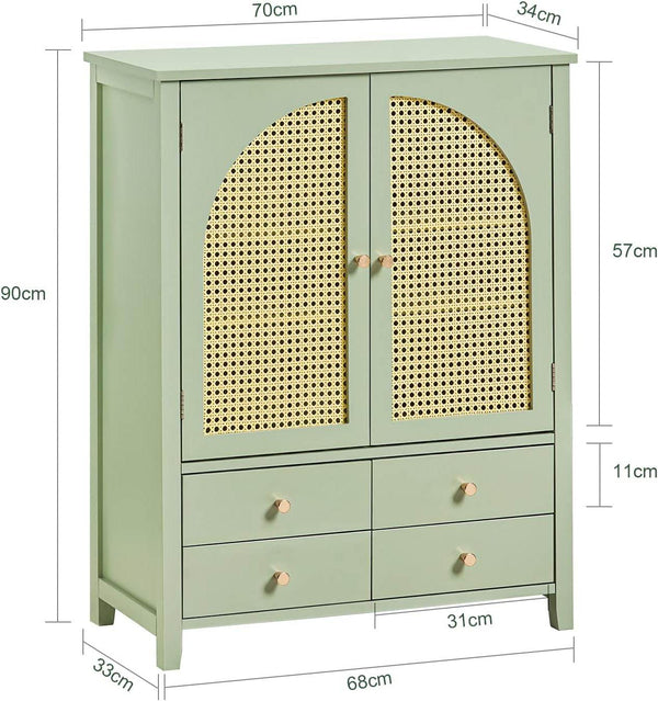 Schuhschrank | Sideboard | Flurschrank | Kommode | FSB72-GR