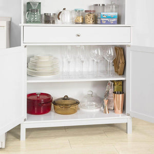 Küchenschrank | Beistellschrank | Sideboard Weiss FSB26-W