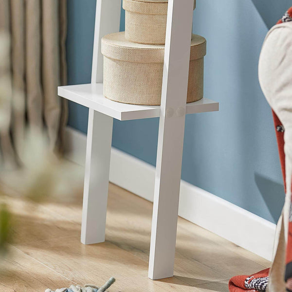 Leiterregal | Treppenregal | Badregal Weiss FRG15-W