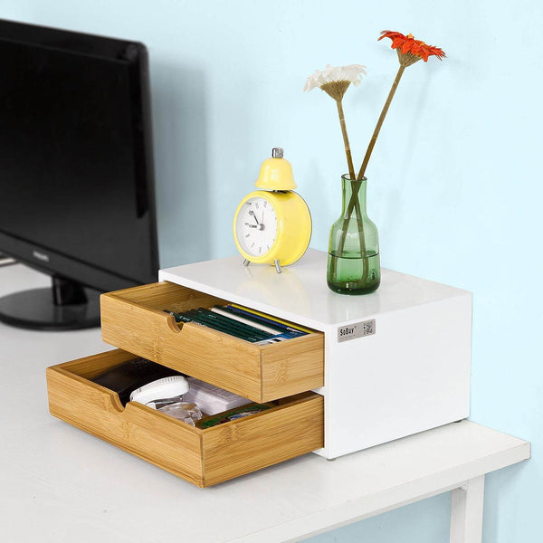 Kaffeekapsel Box Aufbewahrungsbox Schubladenbox Bambus FRG180-WN