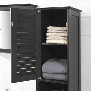 Bad Hochschrank | Badschrank | Badregal Grau | FRG236-DG