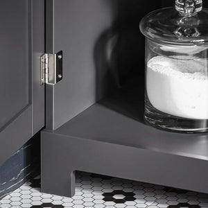 Bad Hochschrank | Badschrank | Badregal Dunkelgrau | BZR17-DG