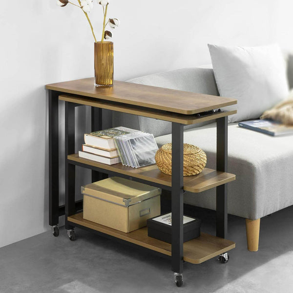 L-förmiger Beistelltisch Couchtisch Eckschreibtisch Industrie-Design FWT83-PF