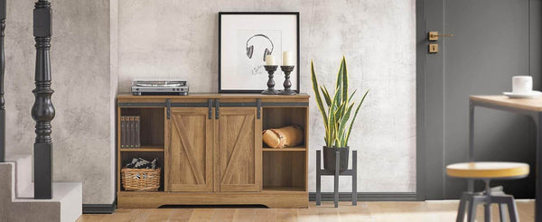 Sideboard mit Schiebetür | Kommode | TV-Schrank | Flurschrank | FSB60-BR