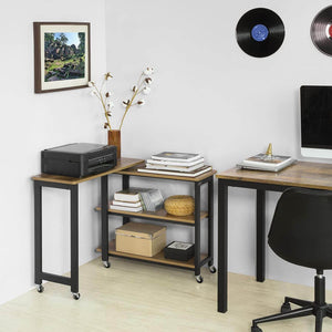 L-förmiger Beistelltisch Couchtisch Eckschreibtisch Industrie-Design FWT83-PF