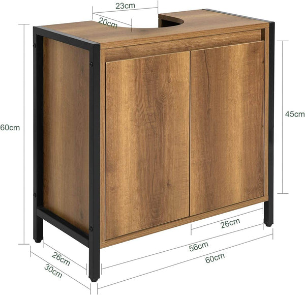 Waschbeckenunterschrank | Badezimmerschrank | Waschtisch | BZR63-PF