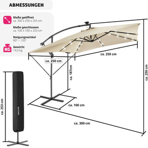 Sonnenschirm Sunna beige