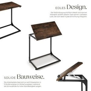 Beistelltisch Ruston Industrial Holz dunkel, rustikal
