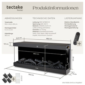 Elektro-Wandkamin Luciano