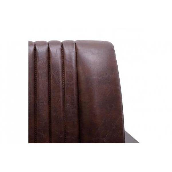 Sessel Loungesessel Polstersessel Relaxsessel, Metall Industriedesign - vintage braun