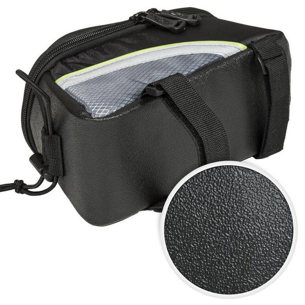 Fahrradtasche mit Rahmen-Befestigung für Smartphones schwarz/grau/grün 20 x 9,5 x 10 cm