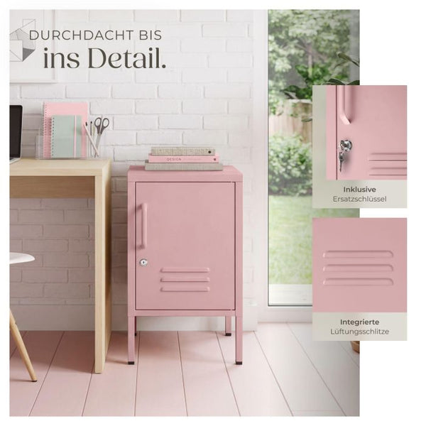 Nachttisch Baker mit Magnetverschluss rosa