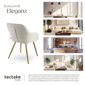 Stuhl Marilyn créme/gold pro Stück