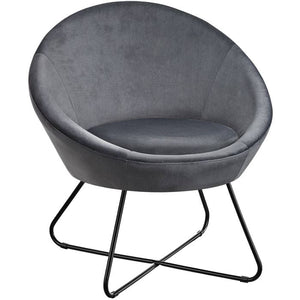 Cocktailsessel Centera Samtoptik anthrazit
