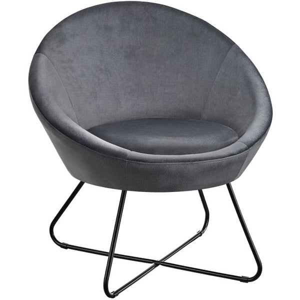 Cocktailsessel Centera Samtoptik anthrazit