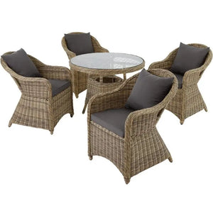 Aluminium Rattan Sitzgruppe Zürich