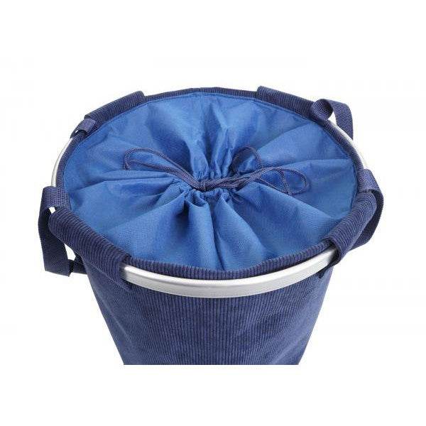 Wäschesammler Wäschekorb Wäschesack Wäschebehälter mit Kordelzug cord blau