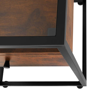 Nachttisch Preston 43x45x54,5cm Industrial dunkelbraun
