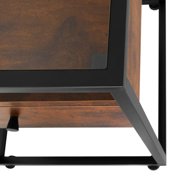 Nachttisch Preston 43x45x54,5cm Industrial dunkelbraun