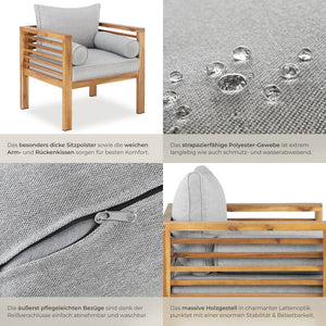 Garten-Loungesessel Boka 2er Set