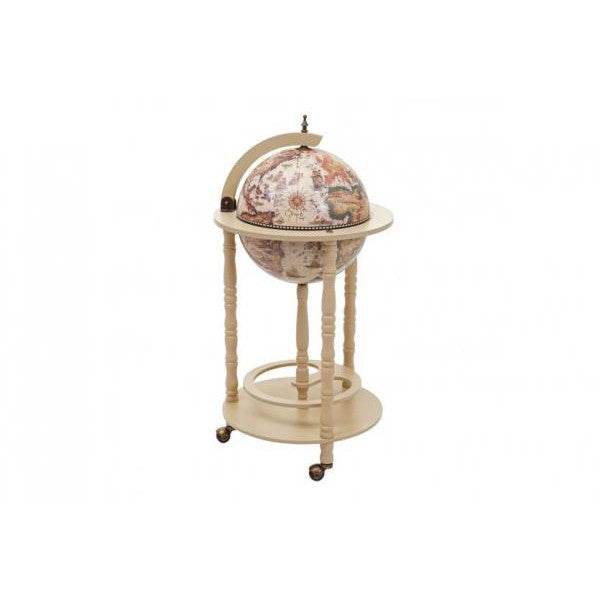 Globusbar Minibar Hausbar Weinregal, Weltkugel Ø 33cm rollbar