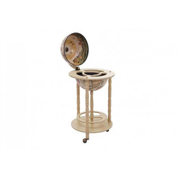 Globusbar Minibar Hausbar Weinregal, Weltkugel Ø 33cm rollbar