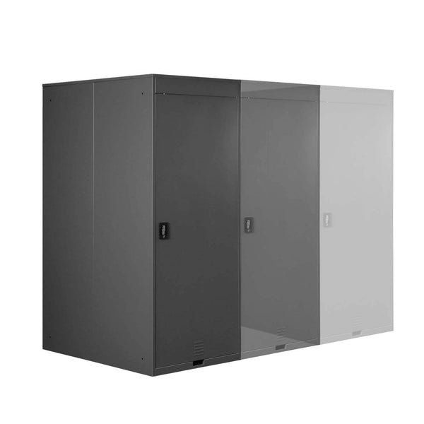 Fahrradgarage Fahrradrbox Metall ~ hellgrau