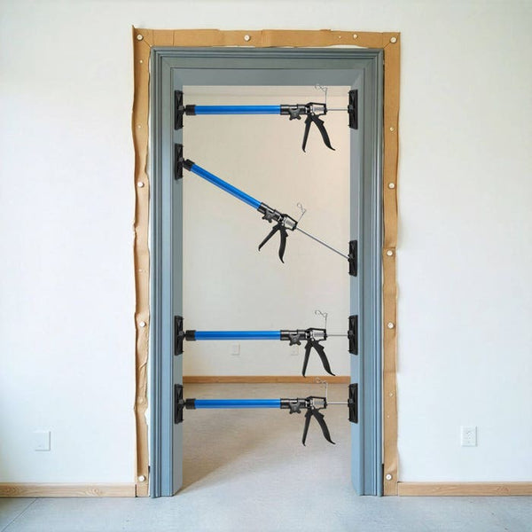 4 Türspanner, 51 bis 115cm blau