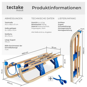 Holzschlitten Jeffrey