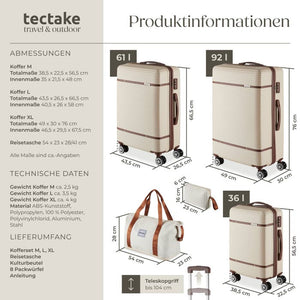 Reisekofferset Madison creme