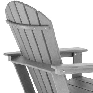 Gartenstuhl im Adirondack-Design hellgrau