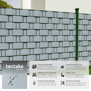 PVC Sichtschutzfolie Grau 70 m