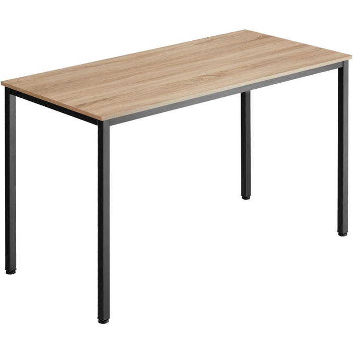 Schreibtisch Vanport Industrial Holz hell, Eiche Sonoma