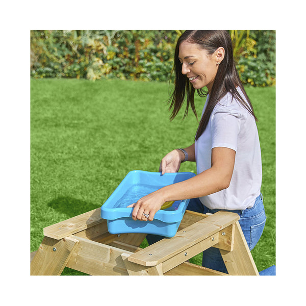 TP TOYS Early Fun Holz Picknick-Tisch & Sandkasten FSC