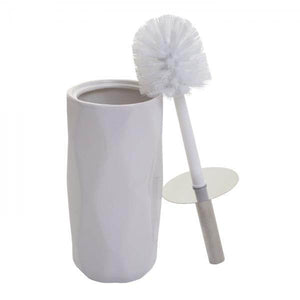 5-teiliges Badset HWC-H88, WC-Garnitur Badezimmerset Badaccessoires, Keramik ~ weiss
