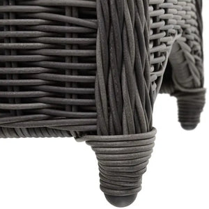 2er Set Aluminium Rattansessel