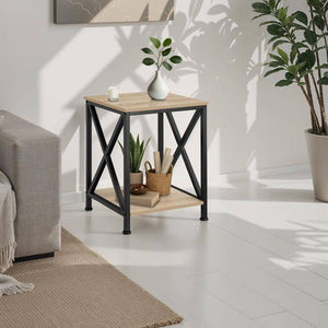 Beistelltisch Carlton 40,5x40,5x52,5cm Industrial hellbraun