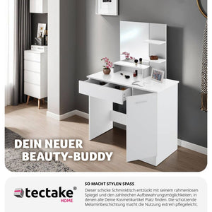 Zoe white dressing table