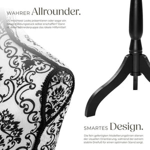Mannequin de couture, noir et blanc