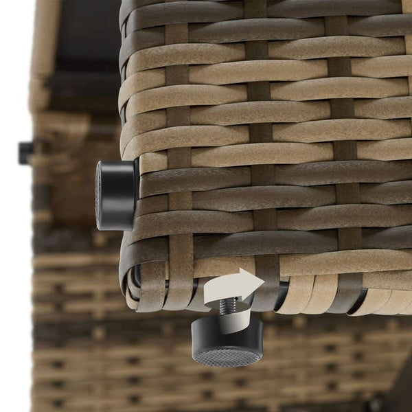 2-in-1-Rattanlounge-Set Monopoli natur
