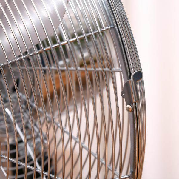 Standventilator Lüfter Höhenverstellbar 3 Geschwindigkeitsstufen Stahl Silber