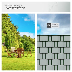 PVC Sichtschutzfolie, hellgrau, 35m