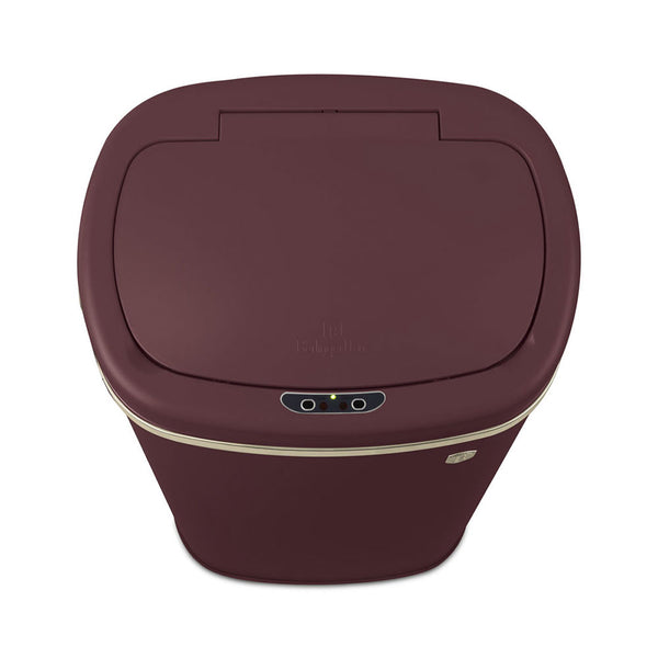 Poubelle Berlinger Haus avec capteur, 58 L, bordeaux mat, Collection Leonardo