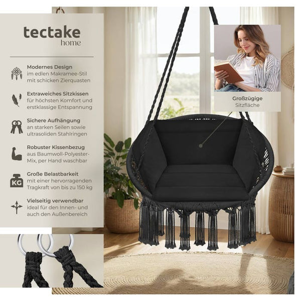 Hängesessel Grazia schwarz