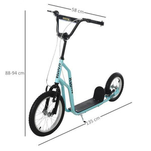 Tretroller Scooter Cityroller Kinder Mädchenroller verstellbar Aluminium Blau