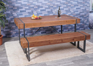 Sitzbank Esszimmerbank Massivholz ~ 160cm