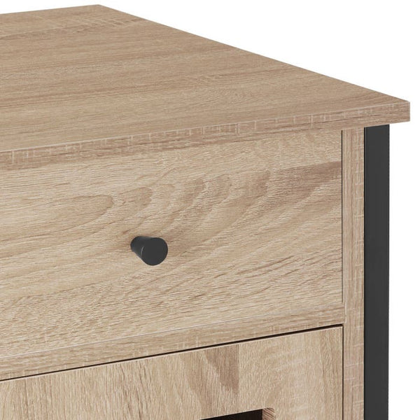 Nachttisch Waterford Industrial Holz hell, Eiche Sonoma