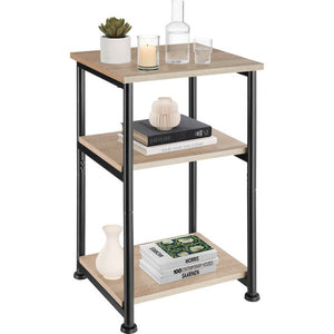 Beistelltisch Memphis 34x30x59cm Industrial Holz hell, Eiche Sonoma