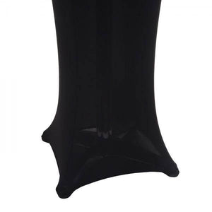 Stehtischhusse HWC-J30, Tischhusse Husse Bezug Überzug, Stretch Ø 60cm ~ schwarz